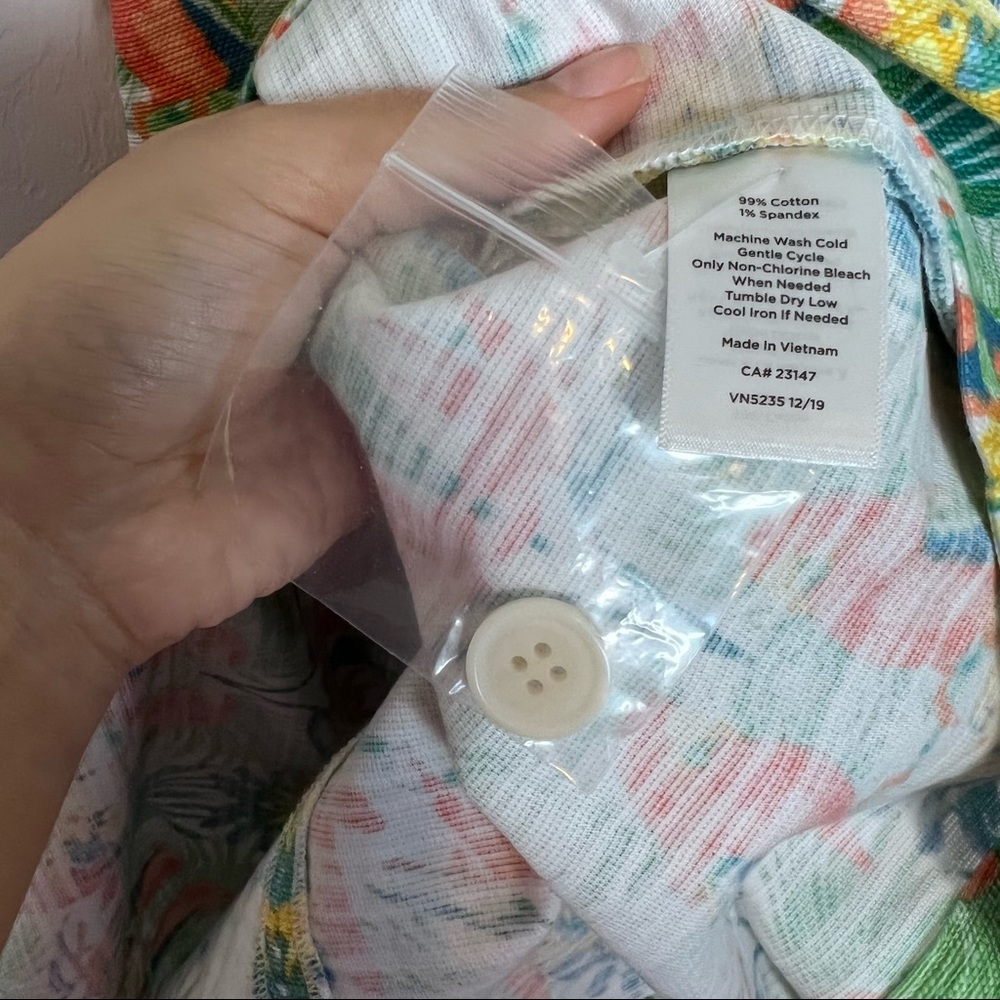 NWOT TALBOTS Tropical Print Shift Dress. Size 2 - Picture 8 of 9